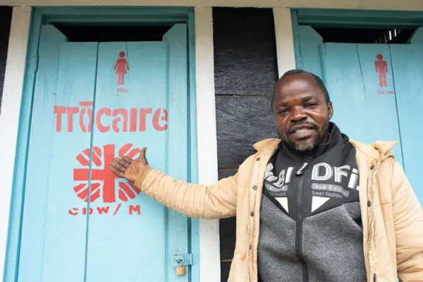 Trocaire supports hygiene and sanitation projects in Mabukulu Village in Eastern DR Congo./ Credit: Garry Walsh/Trocaire