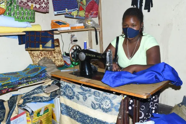 Twenty-six-year-old Laetitia Mukamana is one of 20 teen mothers In Rwanda who benefited from Trocaire’s women’s empowerment pilot programme. Credit: Trócaire