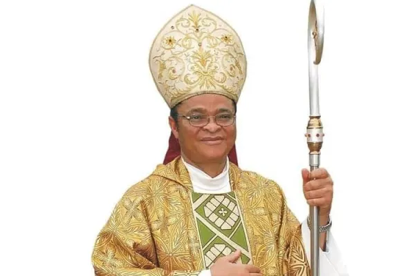 Archbishop-elect Lucius Iwejuru Ugorji, elected  President of the Catholic Bishops’ Conference of Nigeria (CBCN) on 09 March 2022. Credit: Catholic Broadcast Commission,Nigeria.