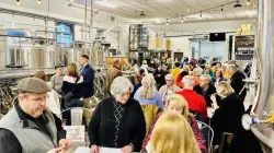 Beer lovers gather at the release of the "40 Days" beer brewed by Breaker Brewing and the Diocese of Scranton. | Credit: Kristen Mullen