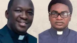 Fr. Chochos Kunav (right) and Fr. Raphael Ogigba (left), reportedly abducted on April 29 from the Catholic Diocese of Warri in Nigeria. Credit: Courtesy Photo.