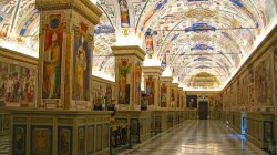 The Sistine Hall of the Vatican Library, the library of the Holy See, currently located in Vatican City, is one of the oldest libraries in the world. / Credit: Checco2/Shutterstock