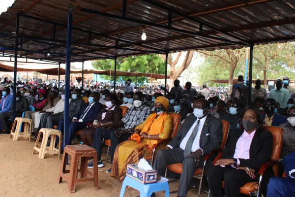 Government officials during the Episcopal Ordination of Bishop Matthew Remijio Adam Gbitiku of Wau Diocese Sunday, January 24 / ACI Africa