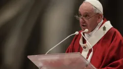 Pope Francis celebrates Pentecost Sunday Mass in St. Peter’s Basilica, May 23, 2021./ EWTN News/Daniel Ibáñez/Vatican Pool