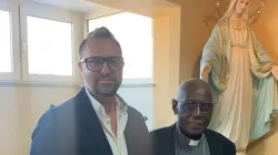 Surgeon Domenico Veneziano with Cardinal Robert Sarah. Courtesy photo.