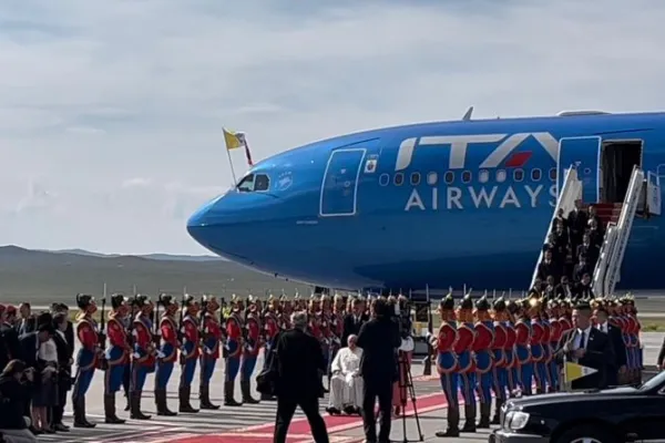 Pope Francis' arrival in Mongolia | Courtney Mares