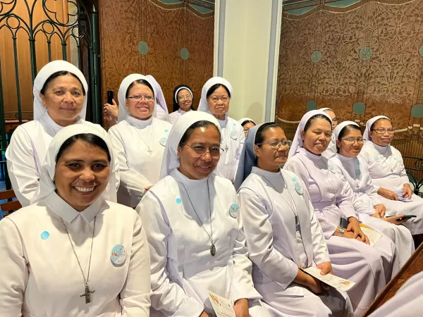 Members of the Sisters of Notre Dame Congregation join hundreds of women religious from all over Indonesia at the meeting with Pope Francis in Jakarta, Sept. 4, 2024.