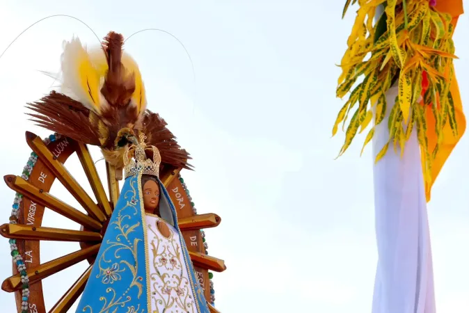 At the meeting of Pope Francis with the faithful of the diocese of Vanimo, Papua New Guinea, on Sept. 8, 2024, Bishop Francis Meli consecrated the Diocese of Vanimo to the Blessed Virgin Mary.